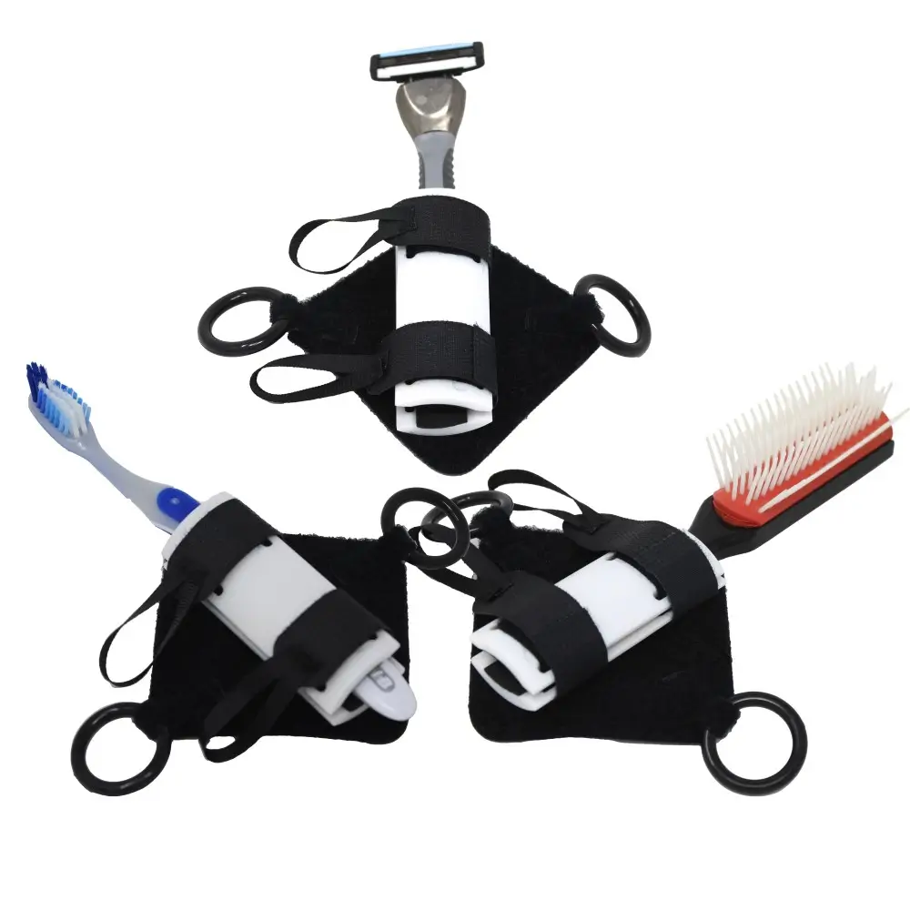 Two 2 Extra Palm Pads Holding Different Household Items