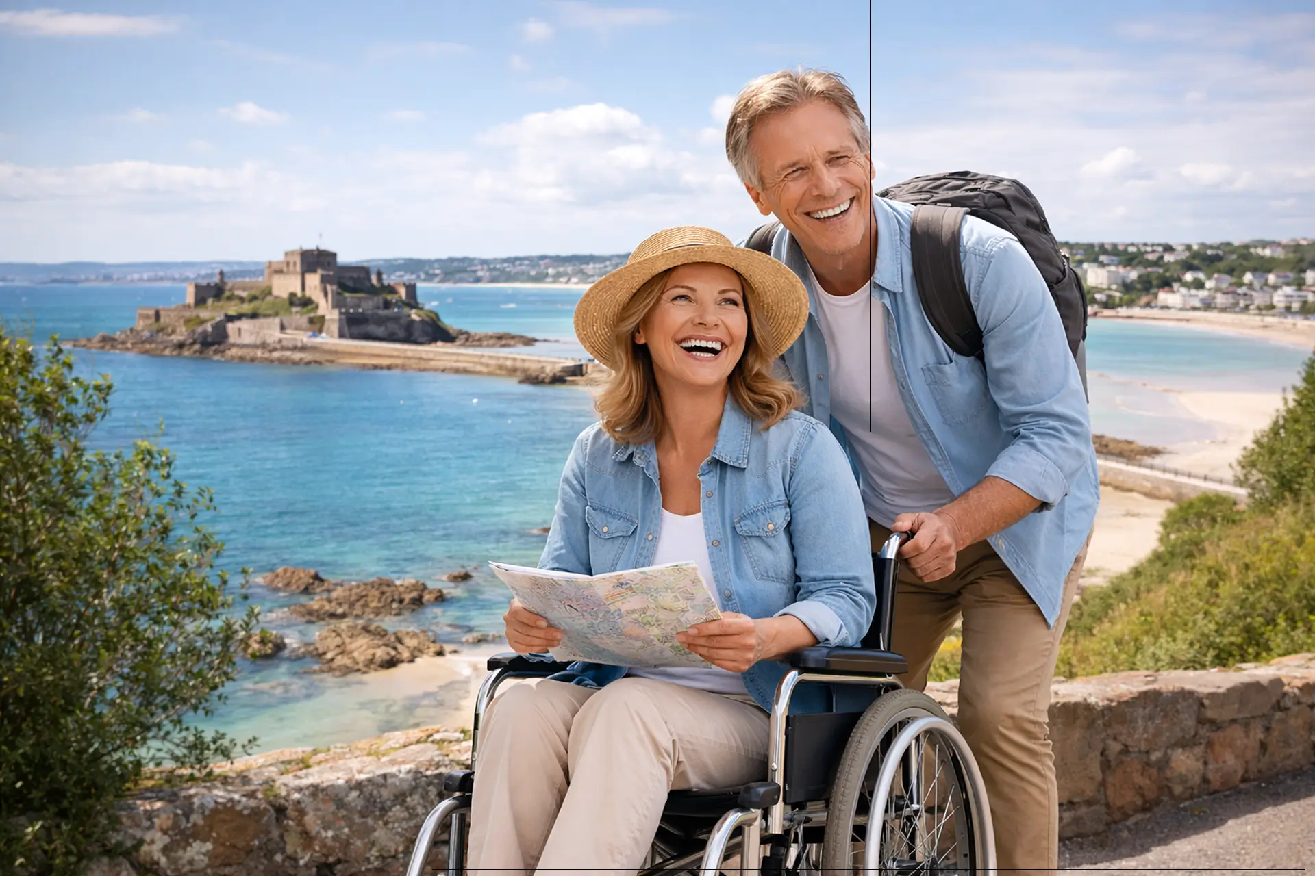 Two Adults on Holiday