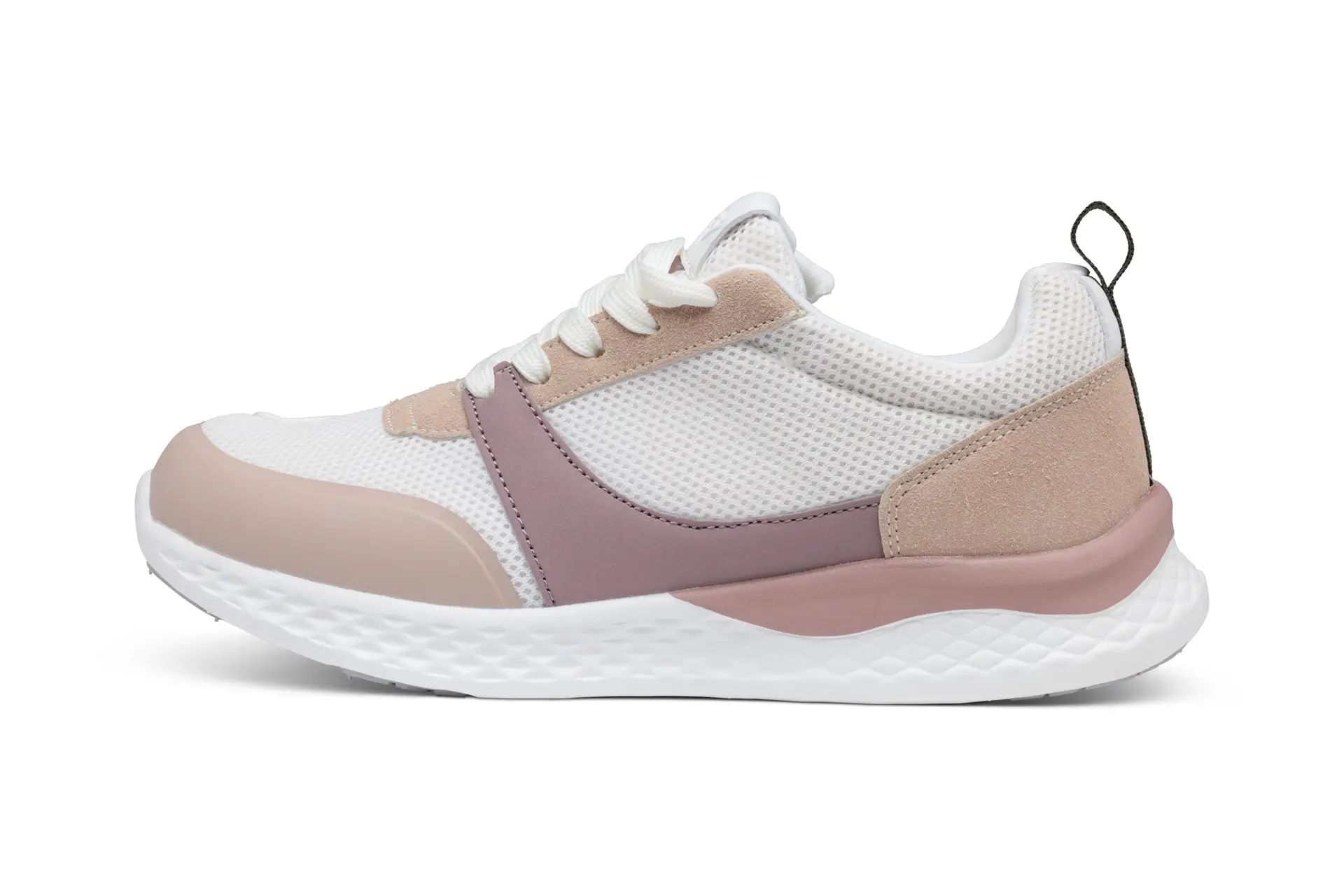Left View Of Coast Pink Dawn Wide Fit Shoes For Women