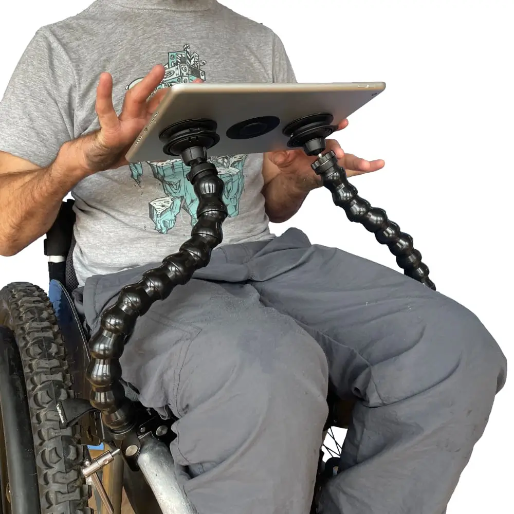Flexi Phone Holder Attached To A Tablet