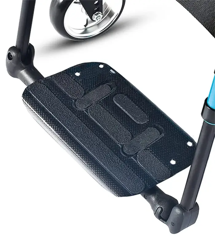 Close Up Of The Foot Rest On The Life Rt Wheelchair