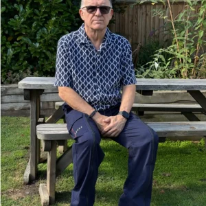 Adult Wearing Navy Blue Cargo Trousers (V2)