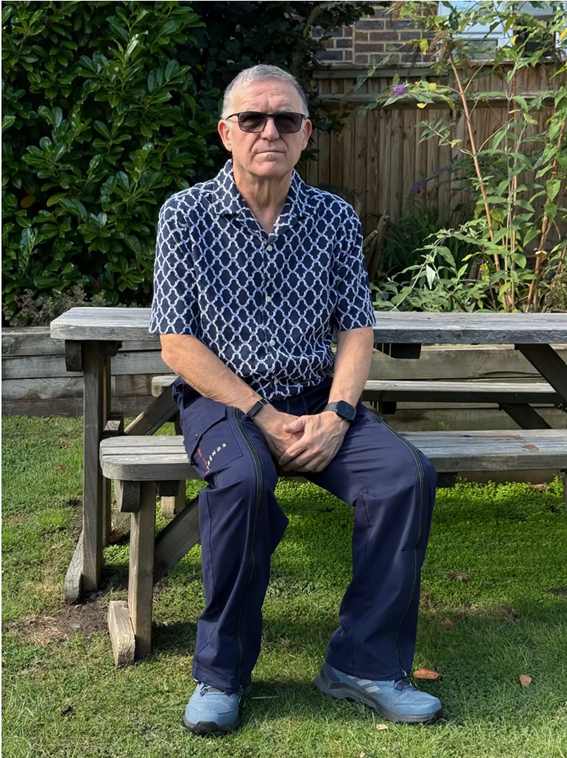 Adult Wearing Navy Blue Cargo Trousers (V2)