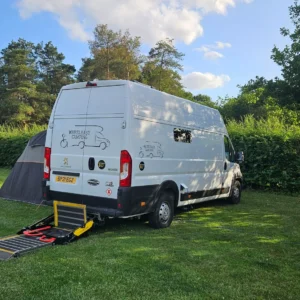 Wheeleasy Camper Van With Wheelchair Lift parked