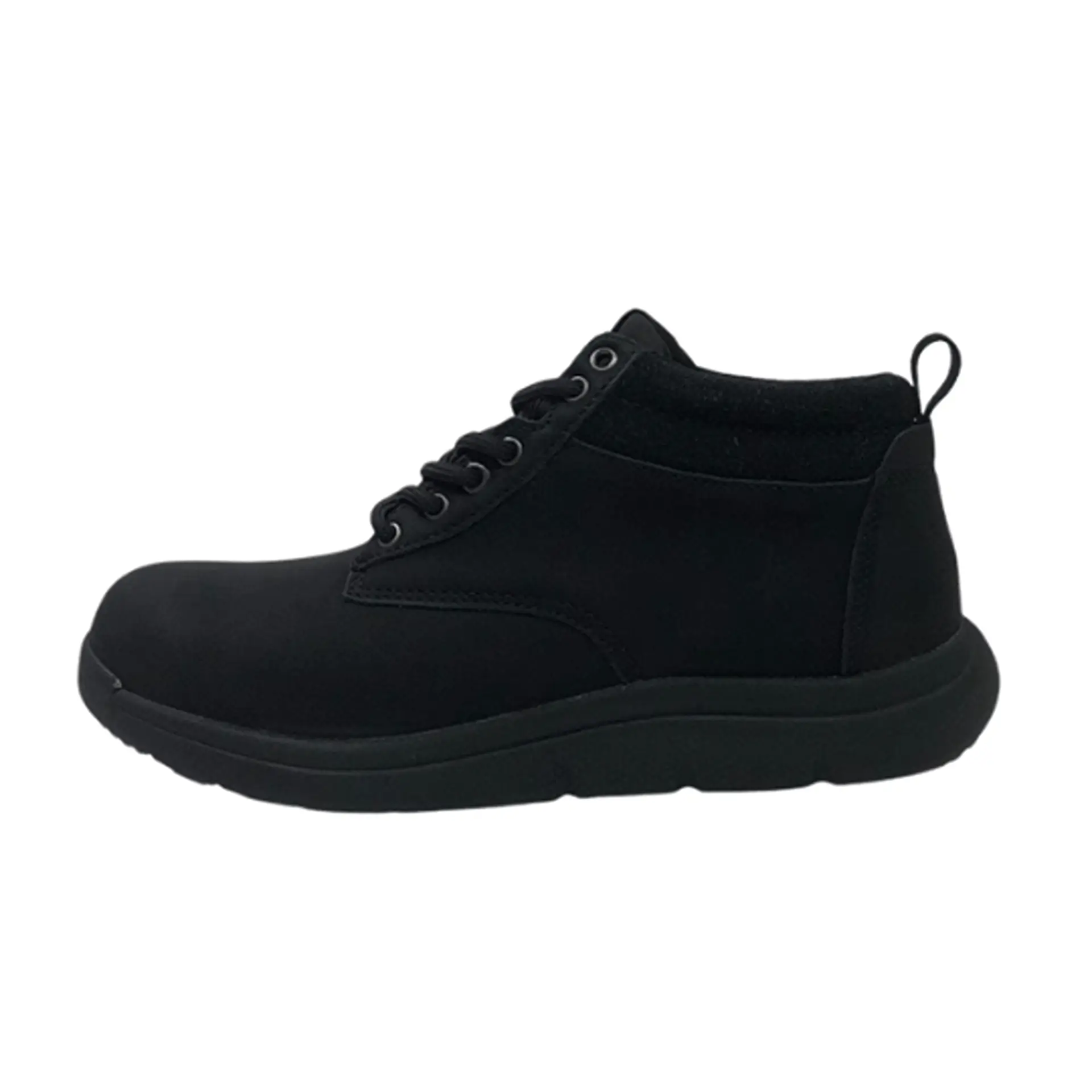 Left View Of Scout Black Zip Up Boot