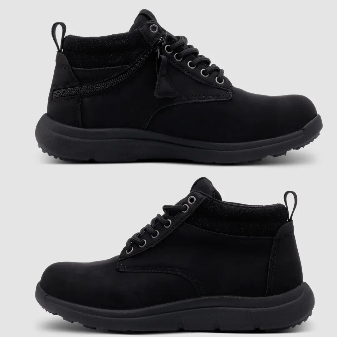 Pair Of Scout Black zip-up Boot