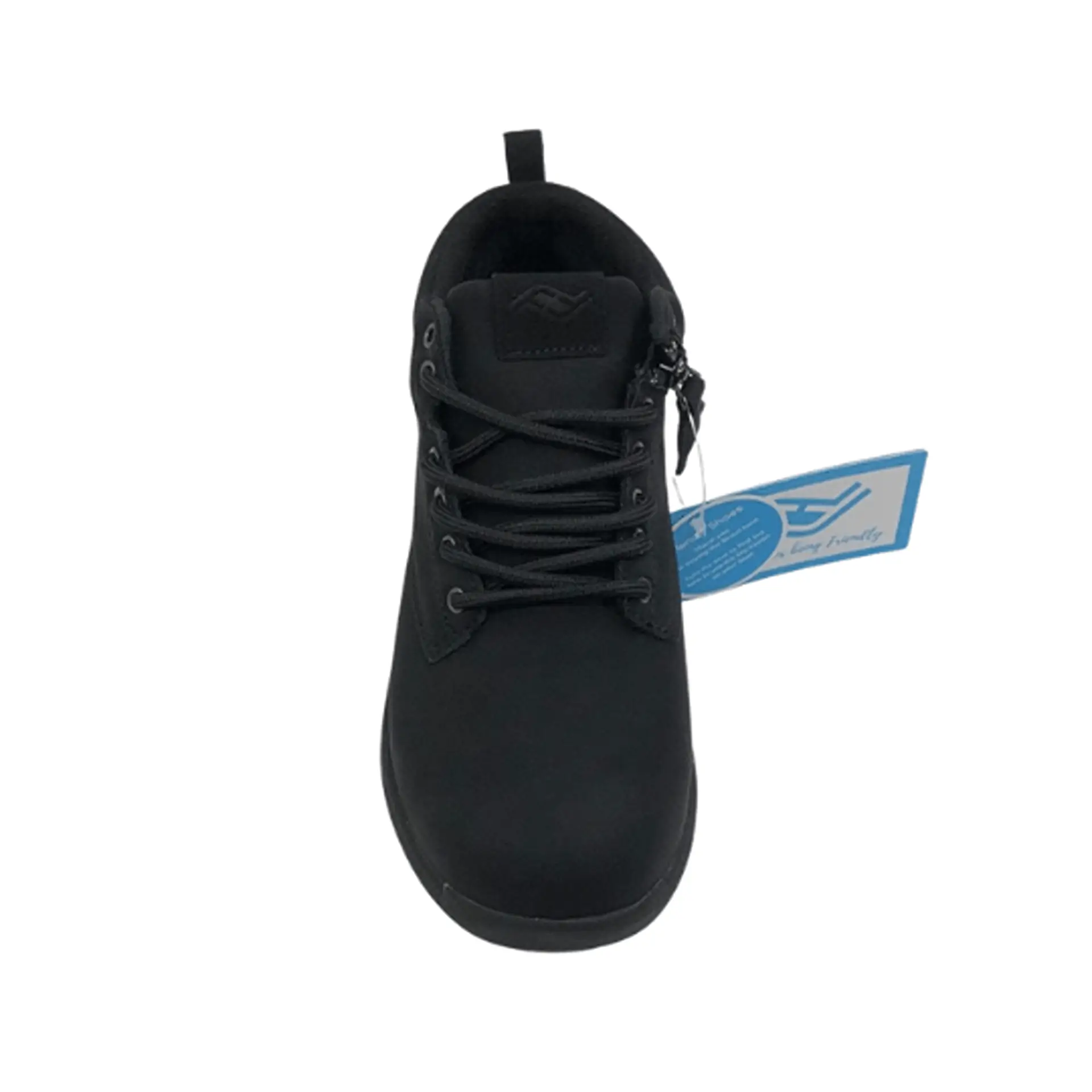 Front View Of Scout Black Zip Up Boot