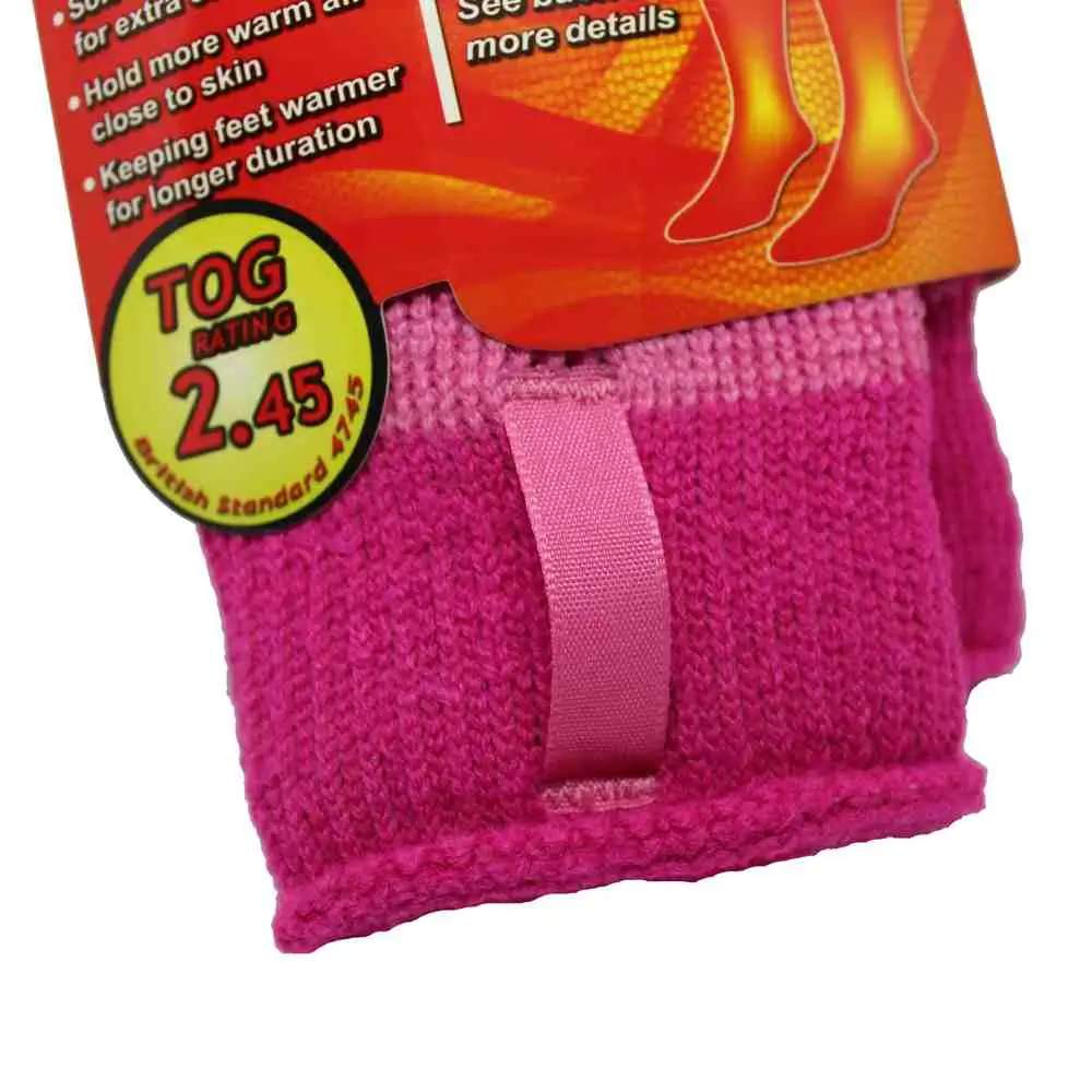 Packaged Pink Socks With Loops