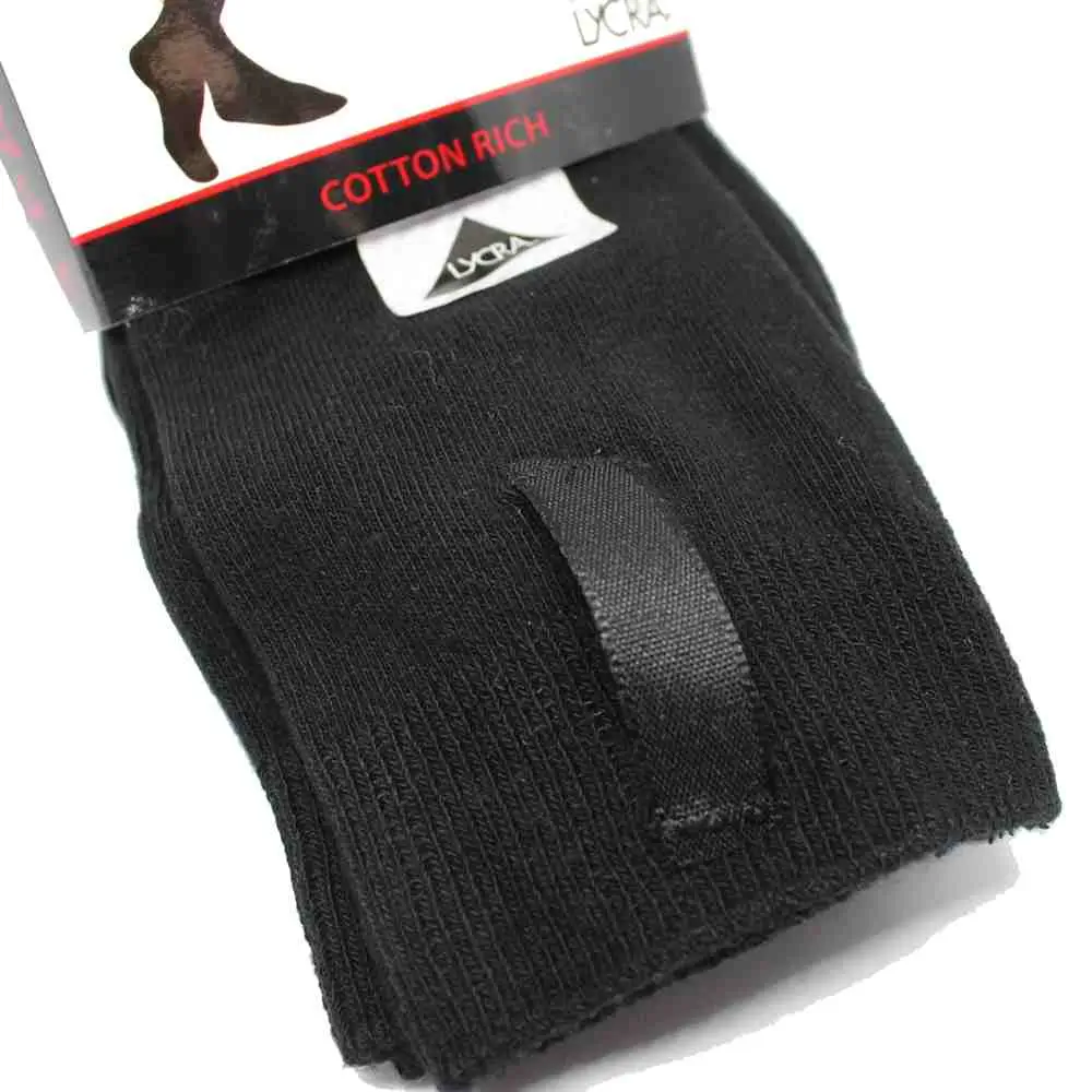 Packaged Black Socks With Loops