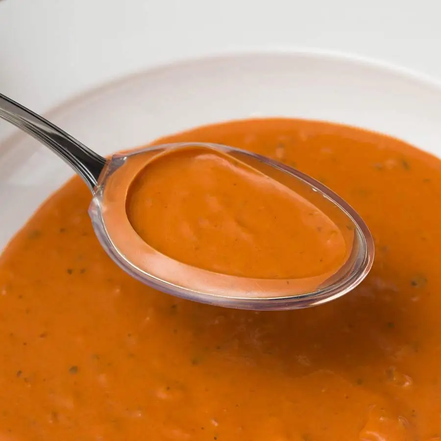Adult Eating Soup With The Spoon With The Active Hands Spoon Guard