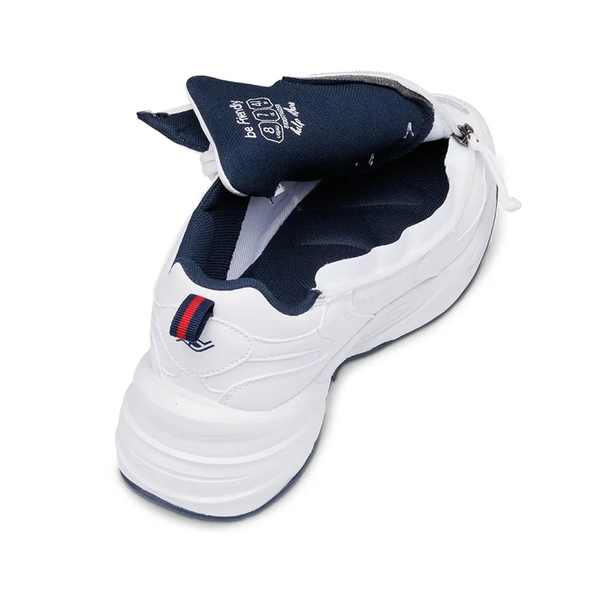 Zip Opened Tenease White