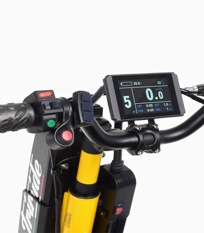 Close Up Of The Triride Special Compact Ht LCD Display