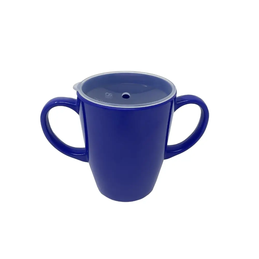 Blue Two Handled Mug