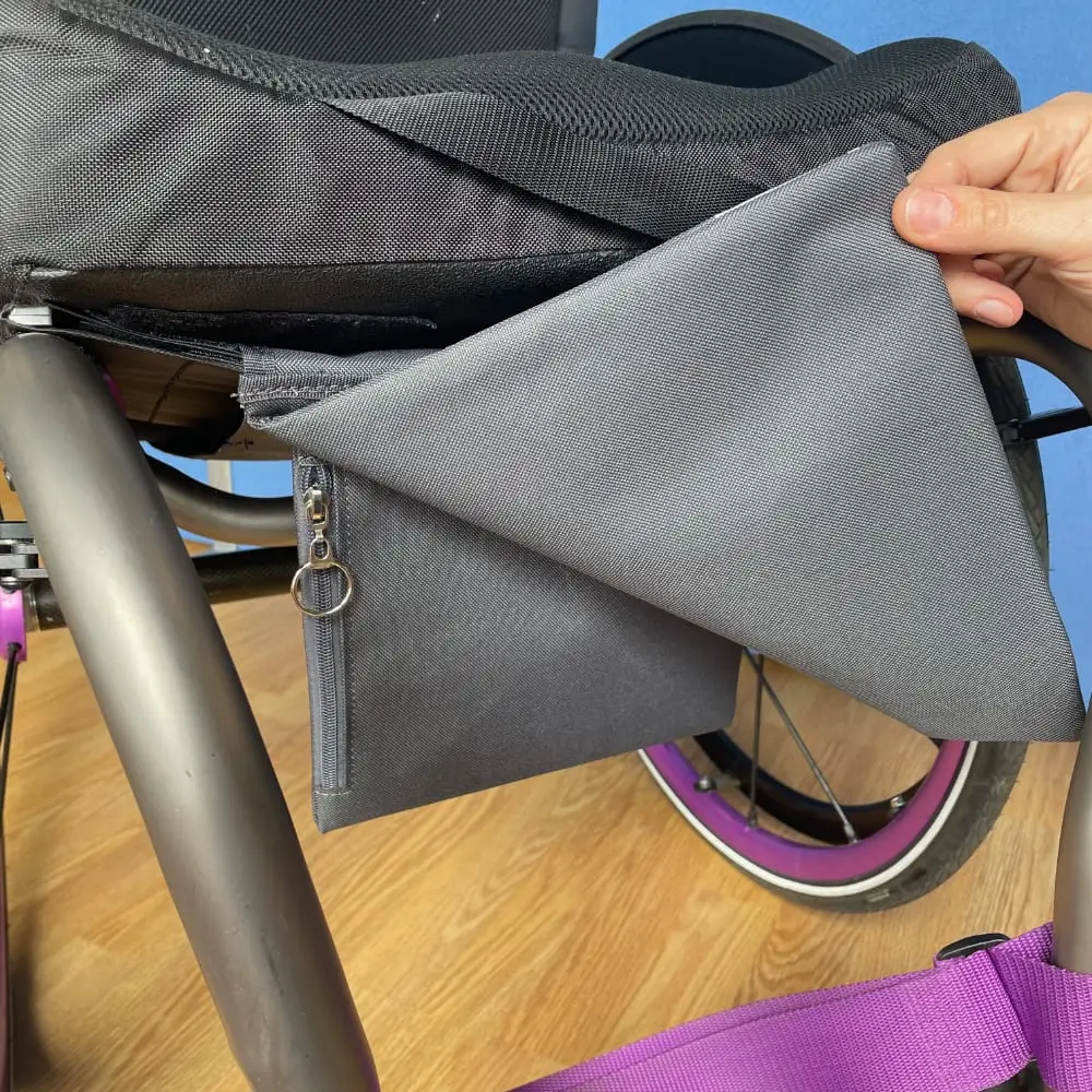Wheelchair Under Seat Pocket Second Compartment