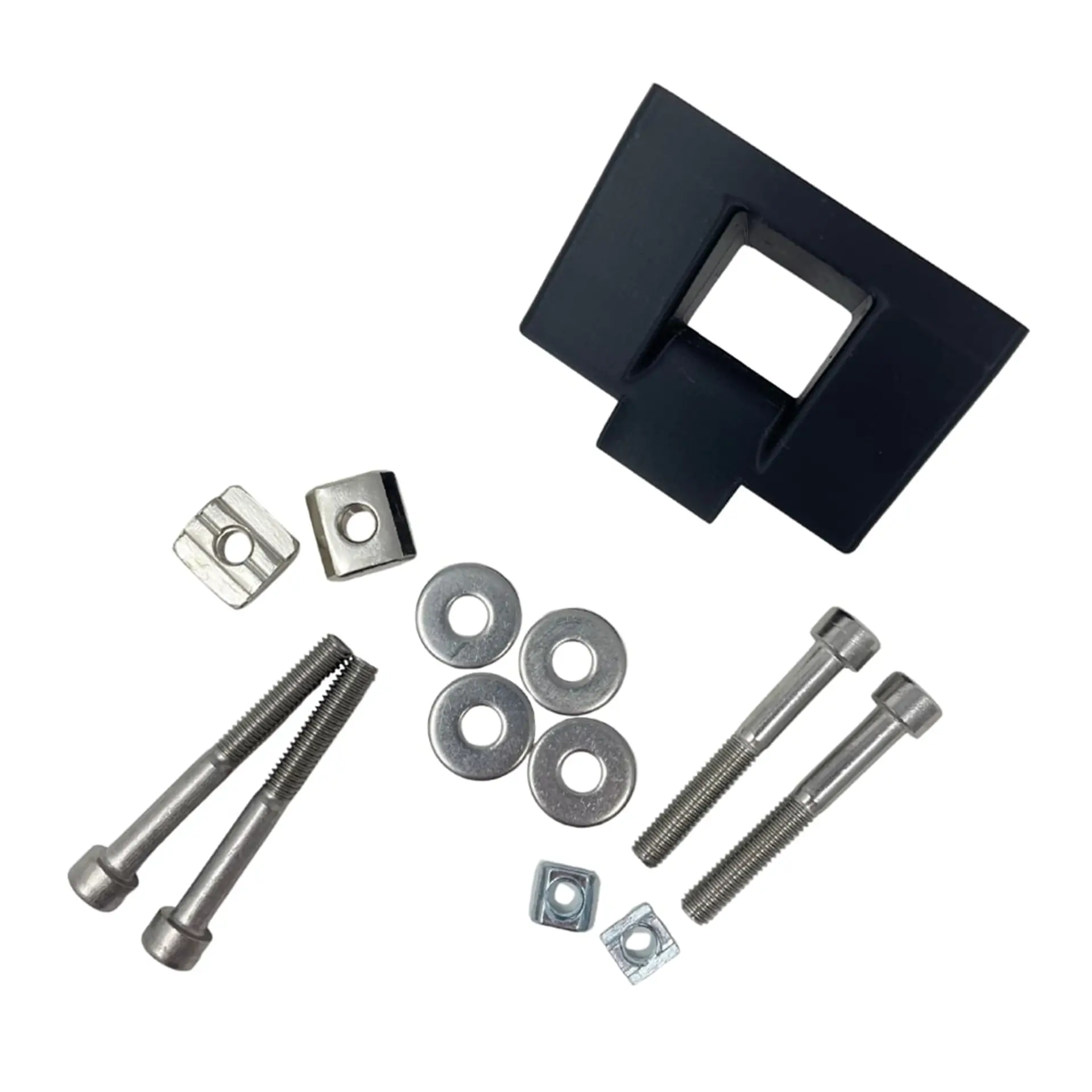 Mounting bracket hardware kit with bolts, washers, and nuts.