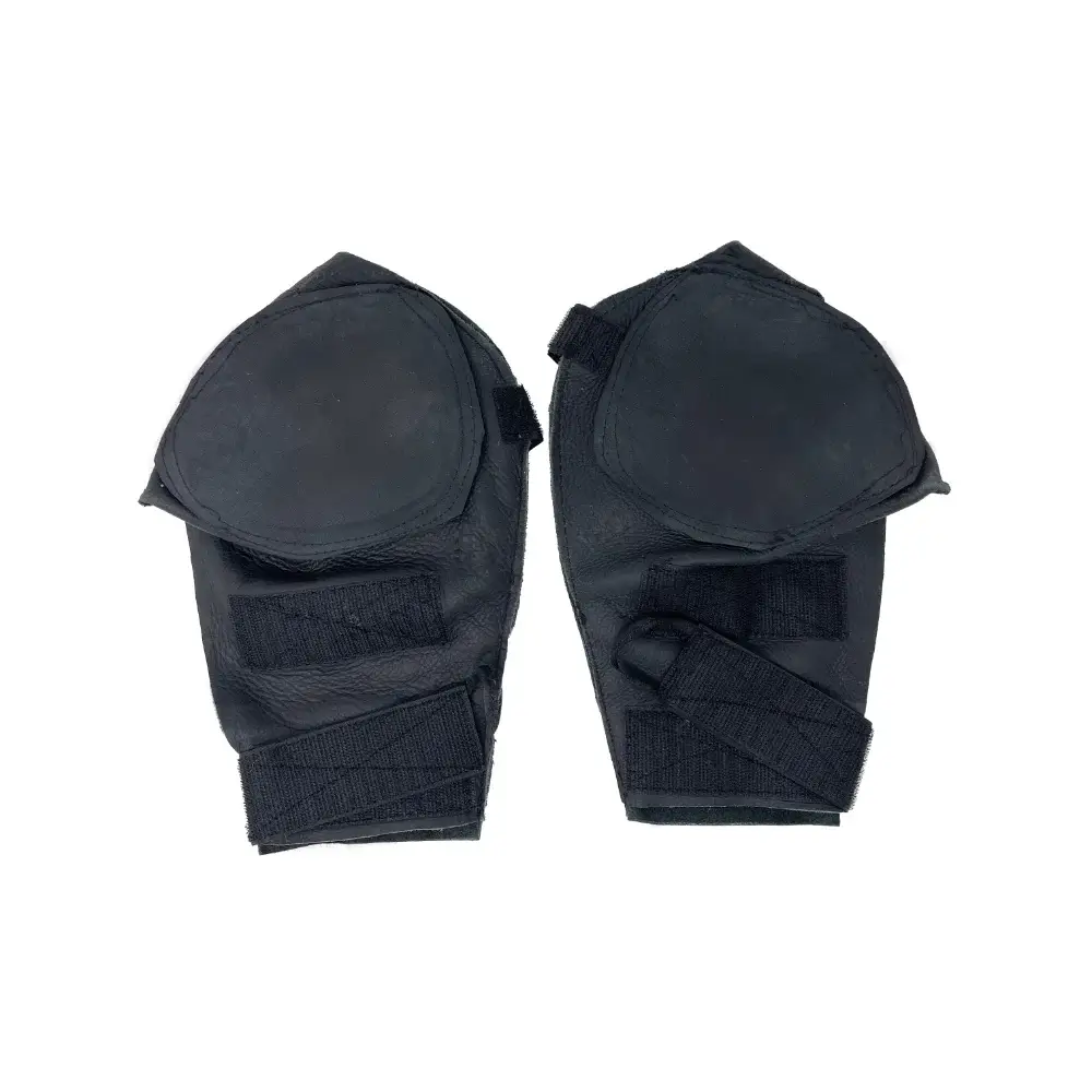 Pair of wheelchair racing gloves, top view