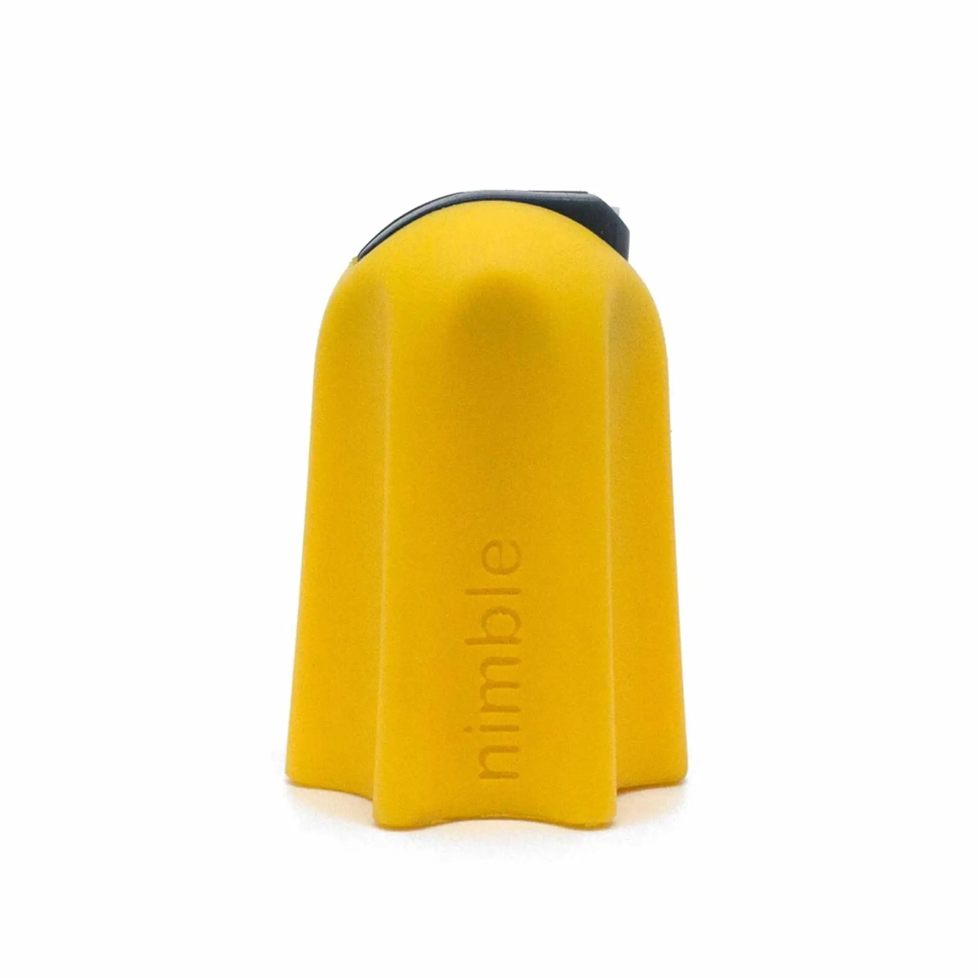 Yellow silicone jar-opening grip sleeve.